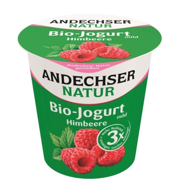 Jogurt malinowy 3,8% tł. BIO 150 g