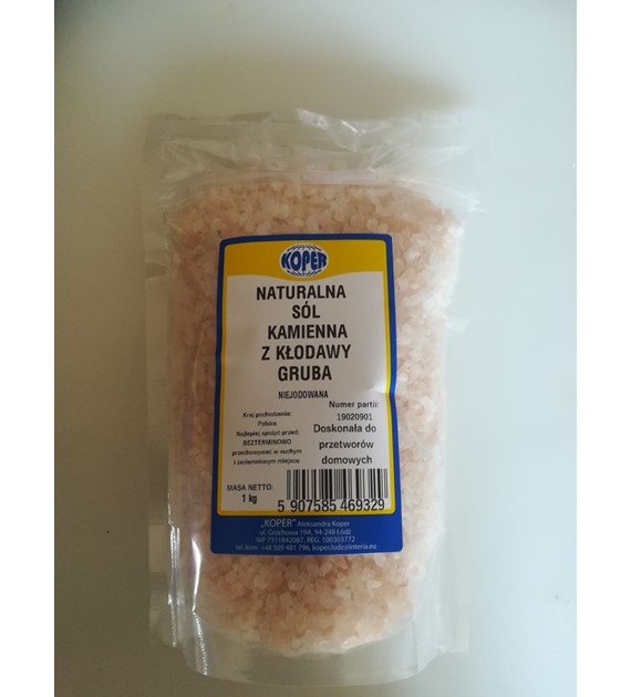 Sól naturalna kamienna z Kłodawy gruba 1 kg