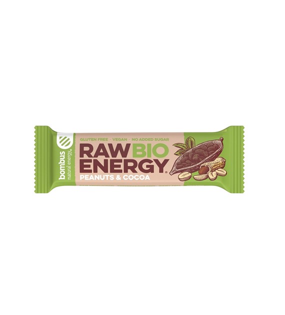 Baton RAW ENERGY BIO orzech ziemny-kakao BEZGL. BIO 50 g