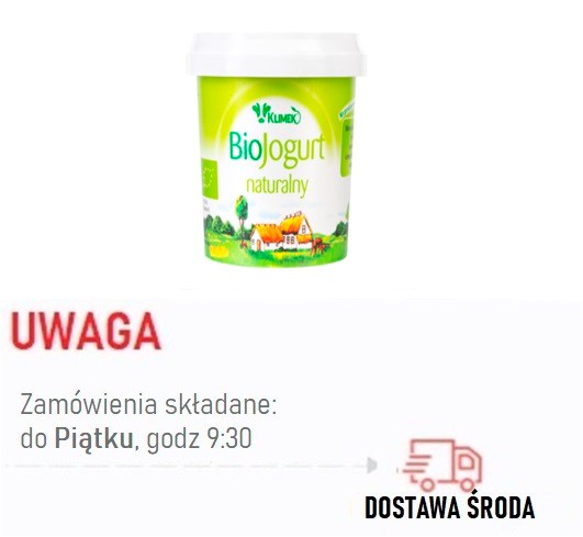 Jogurt naturalny 4%  tł. BIO 330 g