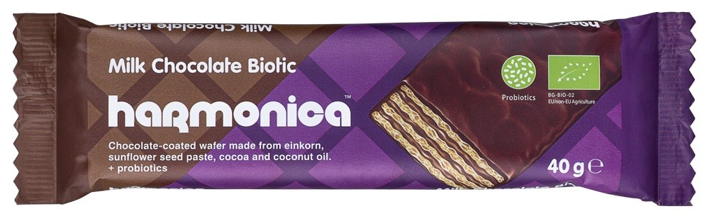Wafelek z samopszy w polewie czekoladowej z probiotykami BIO 40 g