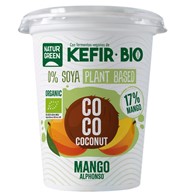 Biogurt- wegańska, fermentowana alternatywa kefiru z kokosa z mango BIO 400 g