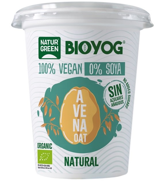 Biogurt- wegańska, fermentowana alternatywa jogurtu z owsa BIO 400 g