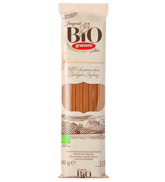 Makaron spaghetti pełnoziarnisty BIO 500 g
