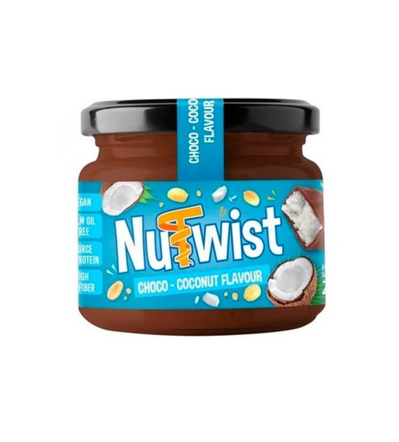 Nutwist - Krem orzechowy o smaku batonika czekoladowo-kokosowego z wiórkami kokosowymi 250g