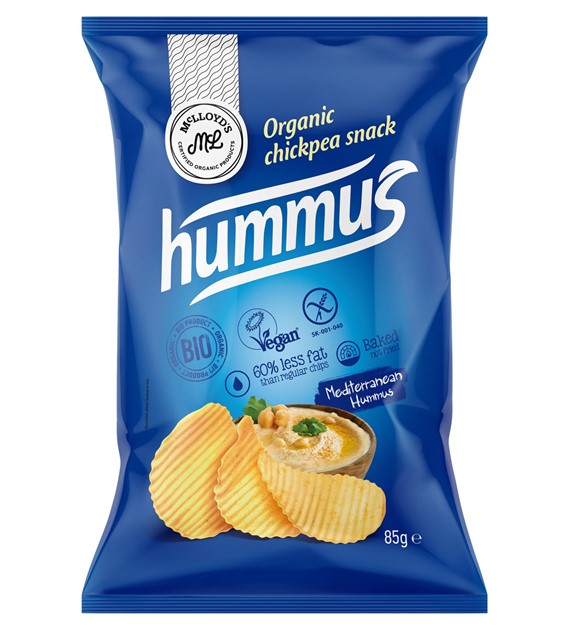 Chipsy z ciecierzycy o smaku hummusu BEZGL. BIO 85 g