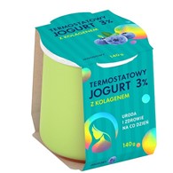 Jogurt Termostatowy  z kolagenem Jagodowy 3% 140 g
