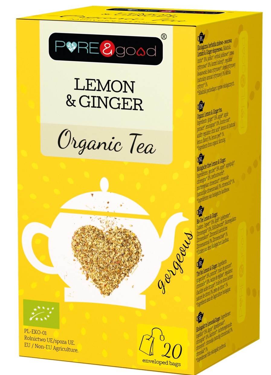 Herbata ekologiczna Lemon & Ginger 40g