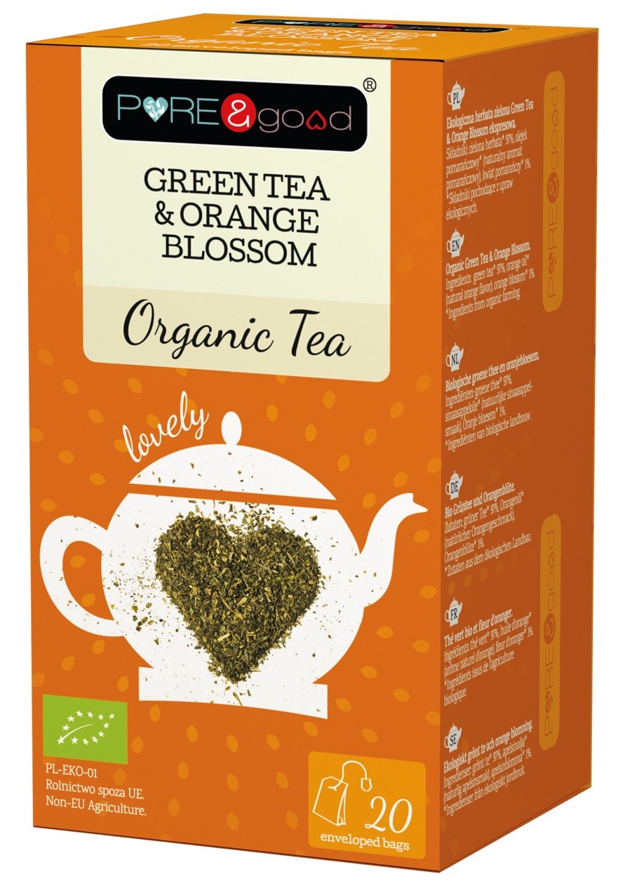 Herbata ekologiczna Green Tea & Orange Blossom 36g