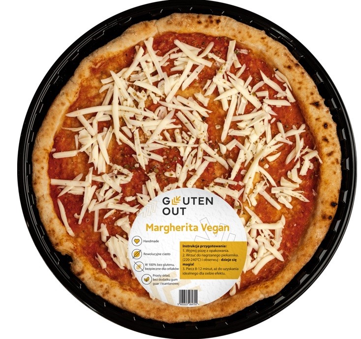 Pizza vege margarita bezglutenowa 300 g średnica 31 cm