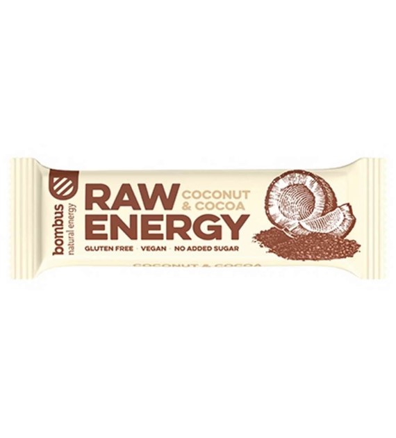 Baton RAW ENERGY kokos-kakao BEZGL. 50 g