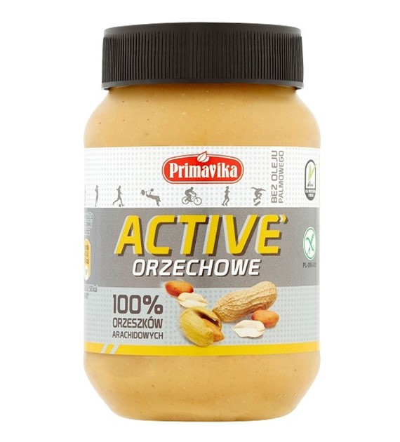 Pasta orzechowa Active– 100% orzeszków arachidowych 470 g